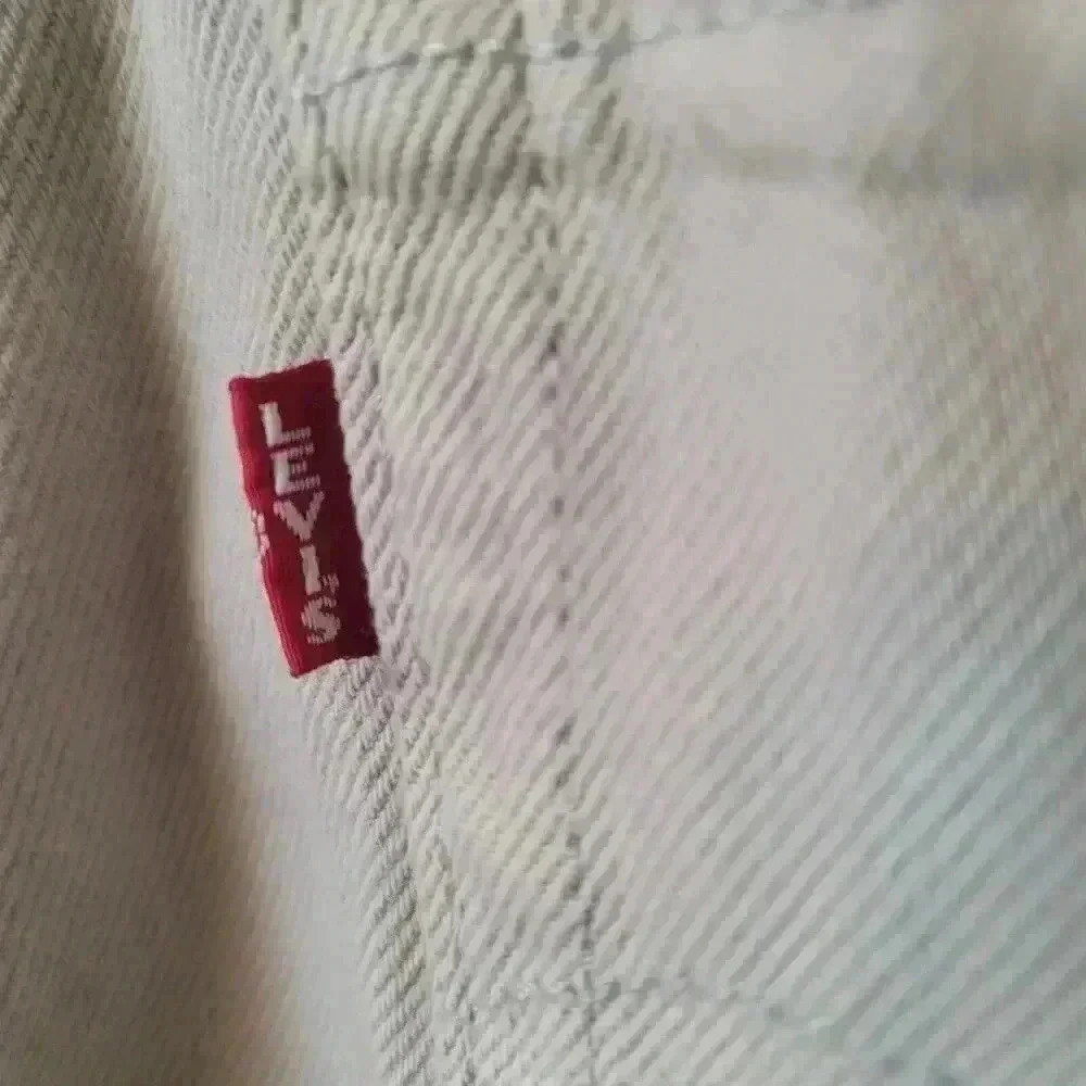 Levi's Premium Off White Vintage BIG E High Loose  Womens Size 30 - Picture 13 of 16